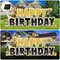 25 Pcs Extra Large 19.7 Inch Happy Birthday Yard Signs with Solar LED Light Black and Gold Birthday Lawn Signs with Metal Stakes Waterproof Outdoor Decorations for Garden Party